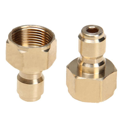 

High Pressure Water Gun Spray Connectors Garden Hose Quick Connector Heavy-duty Copper Hose Fittings 38 In Male&Female Water