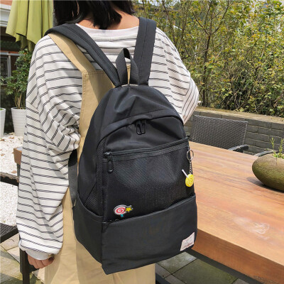 

The schoolbag of Yusuku ulzzang high school students in the Korean version of the double shoulder bag is an ancient Chinese backpa