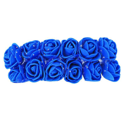 

12pcs Mini Foam Rose Artificial Flowers DIY Wreath Bridal Flowers Car Decor