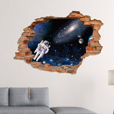 

Siaonvr 3D B ridge FloorWall Sticker Removable Mural Decals Vinyl Art Living Room Decor