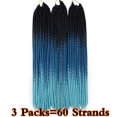 

3 Packs Dreadlocks Crochet Braids Soft Faux Locs Crochet Hair Synthetic Braiding Hair Bomba Goddess Locs Crochet Hair Braids