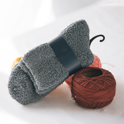 

Mens Fashion Thicken Warm Ankle Socks Winter Napping Indoor Floor Socks Solid Non Slip Socks