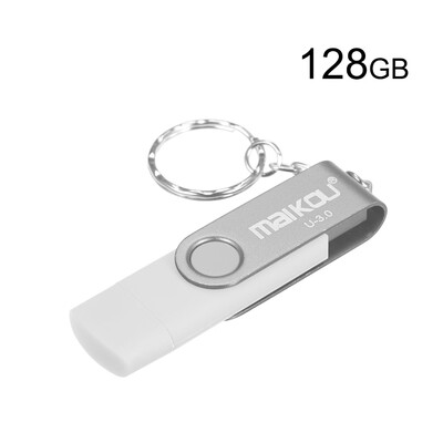 

MaiKou 2-in-1 USB 30 Flash Drive USB Flash Disk Red&128GB