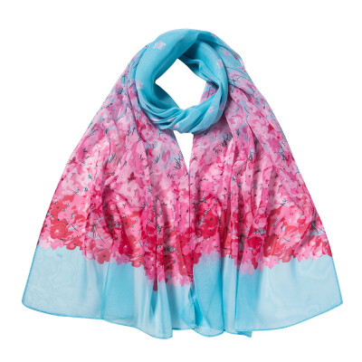 

Gobestart Fashion Women Flower Printing Long Soft Wrap Scarf Shawl Scarves