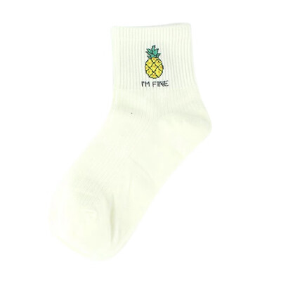 

Women Casual Harajuku Stripes Print Breathable Moisture Wicking Deodorant Elastic Athletic Work Socks
