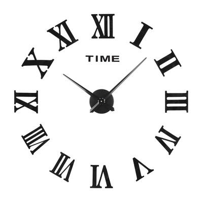 

Creative Acrylic Mirror Clock Wall Sticker DIY Home Background Decor