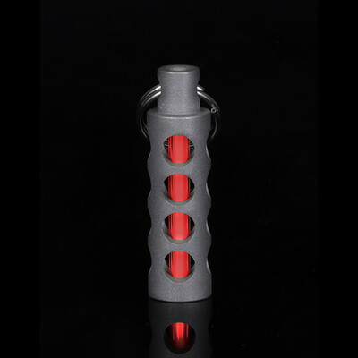

Tritium Self Luminous Key Ring Ultralight Glow In The Dark Titanium Alloy Keychain Ring Pendant Emergency Survival Mini Light Lamp