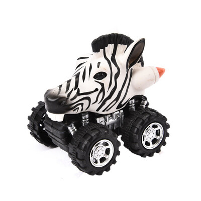 

Tailored Mini Vehicle Animal Pull Back Cars with Big Tire Wheel Creative Gifts for Kids