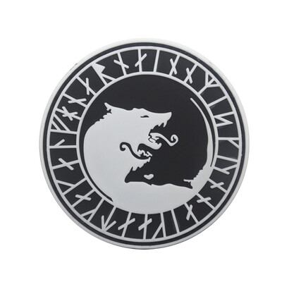 

Gobestart Viking Wolf Patch Tactical Patch Flag Magic Stickers Badge Decoration