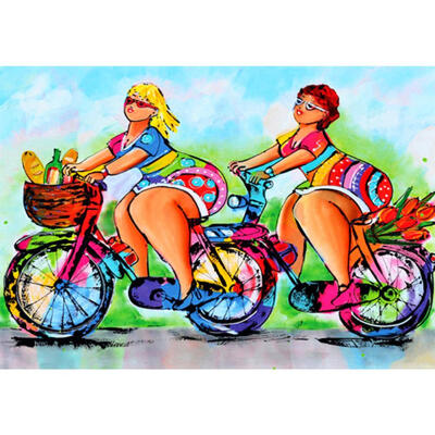 

5D DIY Full Drill Diamond Painting Colorful Ride Cross Stitch Embroidery