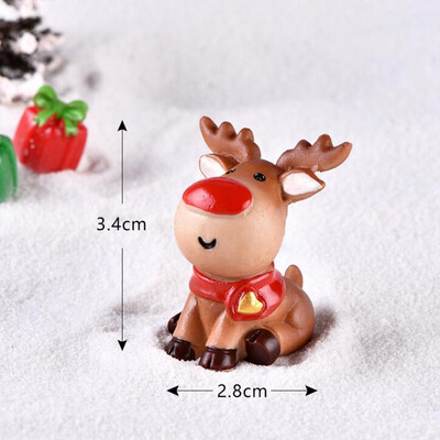 

Tailored Mini Couple Christmas Elk Snow Senior Sleigh Deer Car Micro Landscape Snow Scene