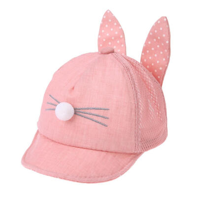 

Unisex Baby Rabbit Ears Fashion Summer Hats Breathable Sun Baseball Cap