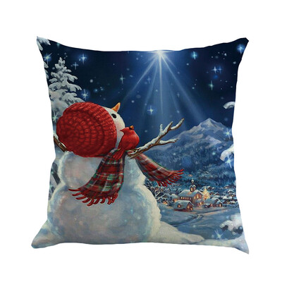 

Siaonvr Christmas Pillow Cover Pillowcases Decorative Sofa Cushion Cover 45x45cm