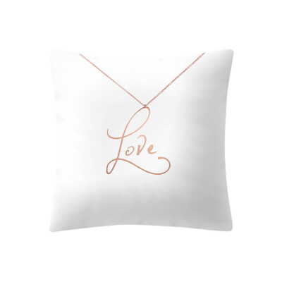 

〖Follure〗Rose Gold Pink Cushion Cover Square Pillowcase Home Decoratio