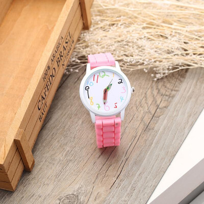 

Unisex Watch Casual Cute Cartoon Watch Wristwatch for Students Teengaer Teen Girls Men Women with Pencil Pointer Silicone Strap Ba