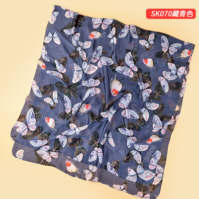 

New European&American style ladies butterfly printed silk scarf beach towel air conditioning shawl sunscreen scarf female SK070