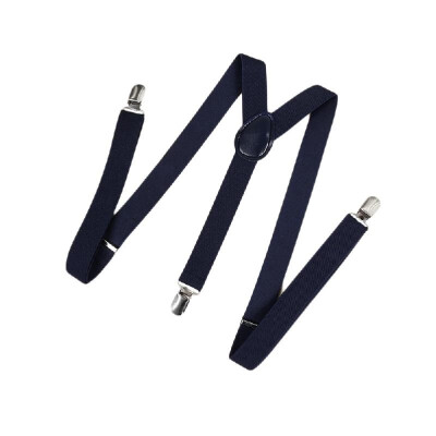 

New Fashion Men Women Clip on Suspenders Elastic Y-Shape Back Formal Unisex Adjustable Braces