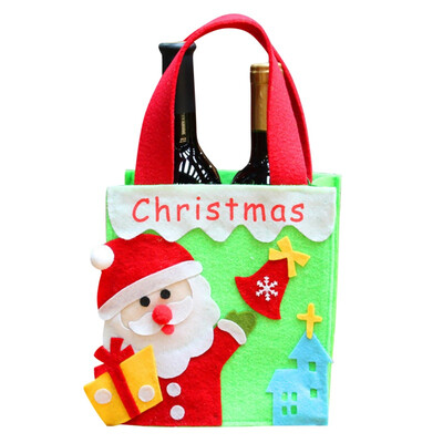 

Christmas Gift Box Apple Gift Box Christmas Decoration For Home Santa Claus Pattern Leather Rope Candy Paper Bag Party Decor