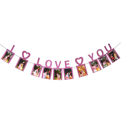

Toponeto I Love You Photo Clips Romantic Valentines Day Wedding Party Decorative Props