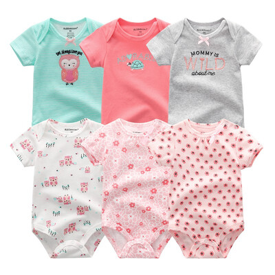 

6PCS Newest Baby Clothing Set Baby Girls Clothes Roupas de bebe Unicon Newborn Babywear Baby Boys Clothes Bodysuits Rompers