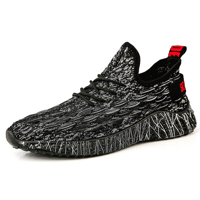 

Fish scales mens shoes flying woven sports shoes