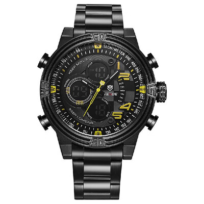 

WEIDE WH5209 Quartz Digital Electronic Watch Business Men Fashion Casual Outdoor Sports Male Wristwatch Dual Time Month Date Week