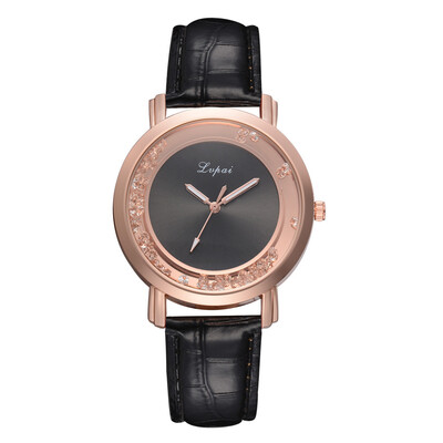 

Lvpai Women Watches Brand Hot Fashion Rhinestone Casual Ladies Luxury Quartz Clock Leather Wristwatch Relogio Feminino
