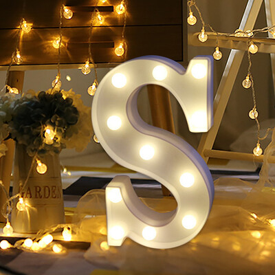 

Siaonvr Remote control Alphabet Letter Lights LED Light Up White Plastic Letters Stand F