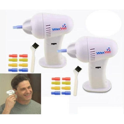 

New Electric Cordless Vacuum Ear Cleaner Wax Vac Cleaning Remover Painlessly Tool UK