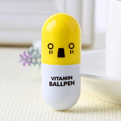 

Siaonvr Lovely Creative Pill Ballpoint Pen Cute Learning Stationery Student Prize Blue