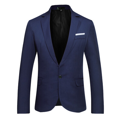 

Toponeto Mens Fashion England Solid Color High Quality Casual Single Breasted Suit