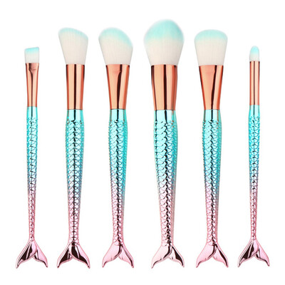 

Toponeto 6PCS Make Up Foundation Eyebrow Eyeliner Blush Cosmetic Concealer Brushes