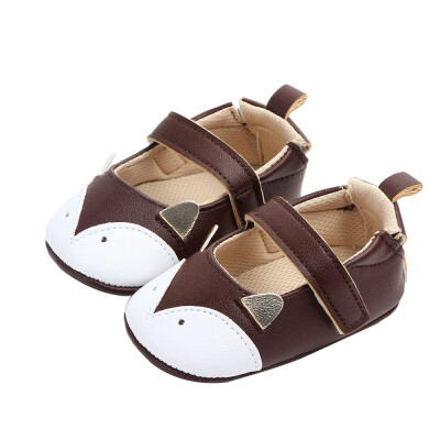 

Spring Autumn Baby Girls First Walkers New Baby Cartoon Animal Single Shoes PU Leather Soft Bottom Baby Shoes 6-12M