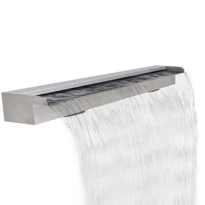 

Rectangular Waterfall Pool Fountain Stainless Steel 472"