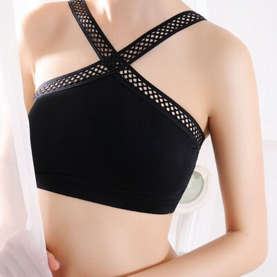 

Women Halter Tube Top Cross Sexy Everyday Bra Padded Seamless Tube Girls Bra Bralette Intimates