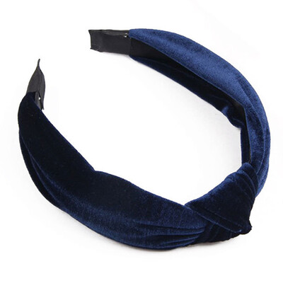 

Women Headband Tie Hairband Bow Knot Bross Tie Velvet Cloth Headwrap Hair Hoop