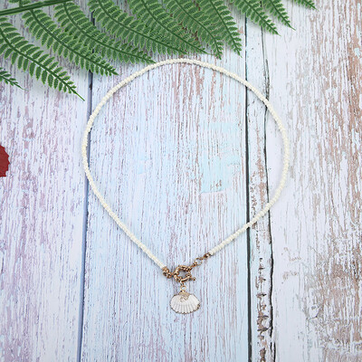 

Colorful Seed Beads Choker for Women Bohemian Summer Chic Bib Collier Femme Cowrie Shell Dropshipping Fashion Trendy 2019