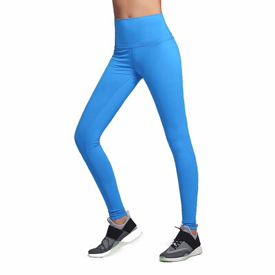 

Soft Nylon High Waist Sport Yoga Leggings Women High Waist Gym Athletic Tights Stretchy Jogger Fitness Pants XS-L