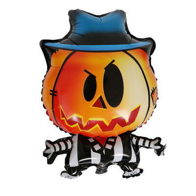 

Greensen Cartoon Pumpkin Man Shape Foil Balloons for Halloween Party Atmosphere DecorationBalloon Foil Balloon