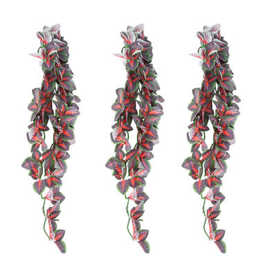 

Simulation Flower Rattan Artificial Green Leaves Wall Hanging Plants Decor
