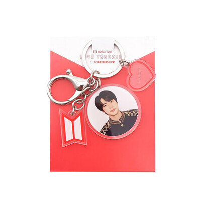 

CAR-TOBBY Kpop BTS EXO TXT GOT7 Twice Blackpink Acrylic Keychain Bag Pendant Fashion Charm