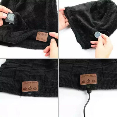 

〖Follure〗Wireless Hands-Free Bluetooth Beanie Hat Sport Speaker Knit Cap Built-in Mic