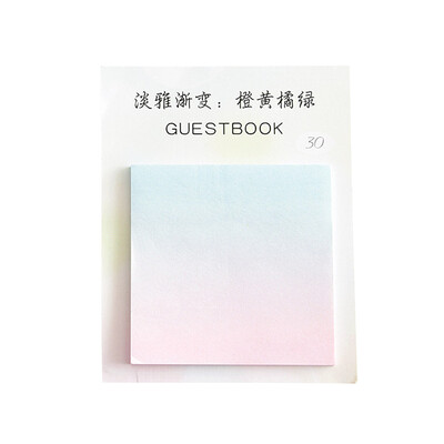 

Toponeto Gradient Color Series Self-Adhesive Memo Pad Sticky Notes Bookmark School Office