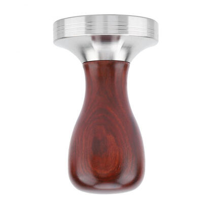 

Greensen 1 Pc 58mm Handheld Red Sandalwood Coffee Tamper For Coffee Bean Press Coffee Grinding Maker