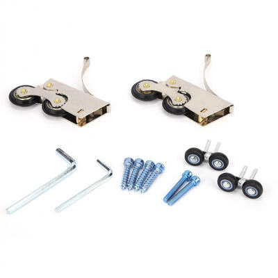 

Greensen 2pcs Two-Wheel Sliding Sliding Door Bathroom Rail Spring Hanging Wheel For Convex Groove Track