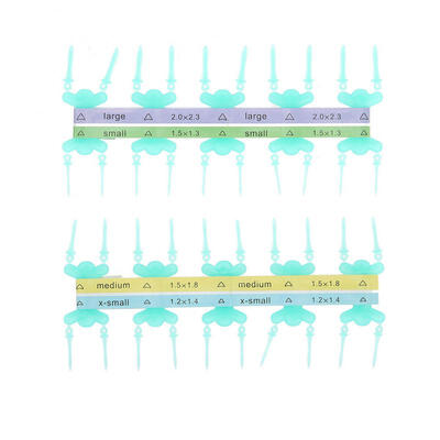 

Greensen 80pcs Platic Teeth Filling Wedges Fixing Dental Wedges Dental Filling Tool
