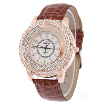 

Japan&South Korea prism ball rhinestone watch belt fashion trend ultra-thin watch