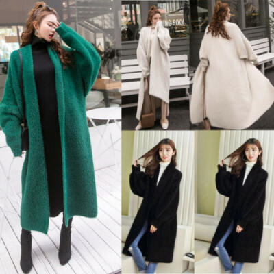 

Womens Ladies Winter Warm Sweater Cardigan Open Front Long Sleeve Coat Outwear