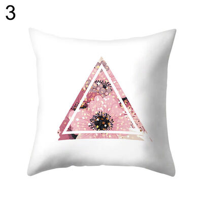 

Romantic Flower Print Pillow Case Waist Throw Cushion Cover Office Home Decor