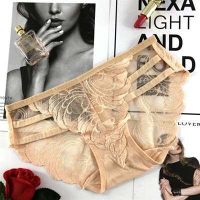 

New Sexy Lace Underwear Air-permeable Cotton Low-waist Underwear Free of Freight